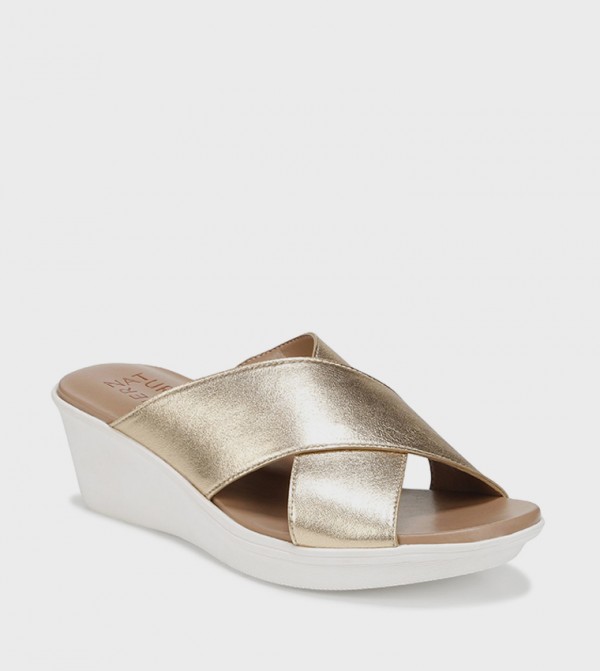 ROXYY Criss-Cross Strap Wedge Sandals