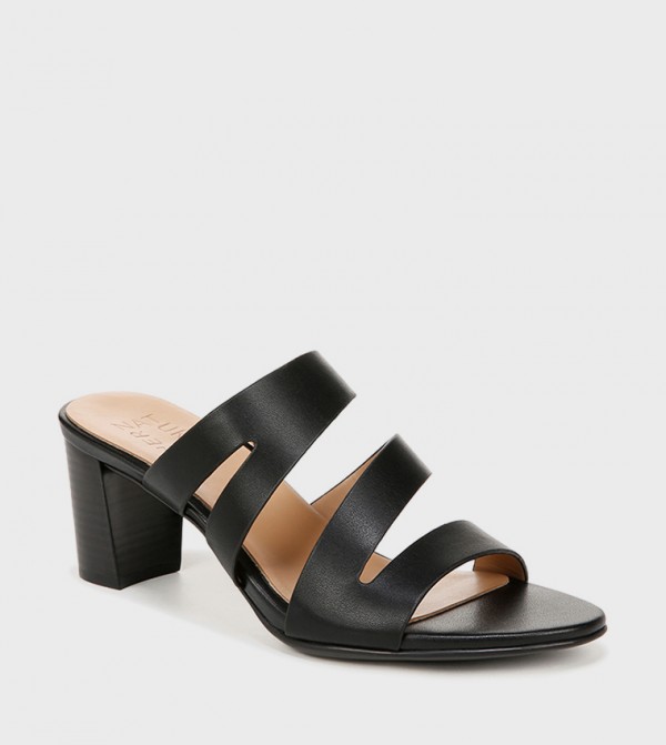 NABEAMING Multi Strap Block Heel Sandals