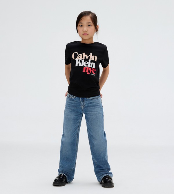 Logo Printed Crew Neck T-Shirt