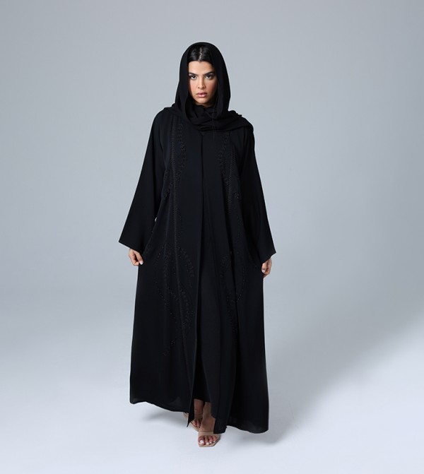 Embellished Flared Sleeves Abaya