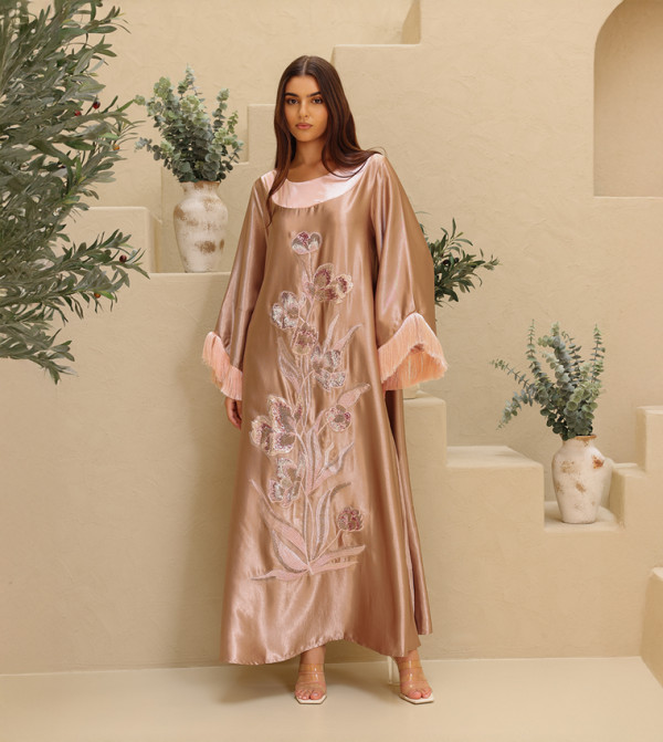 Embellished Flared Sleeves Jalabiya