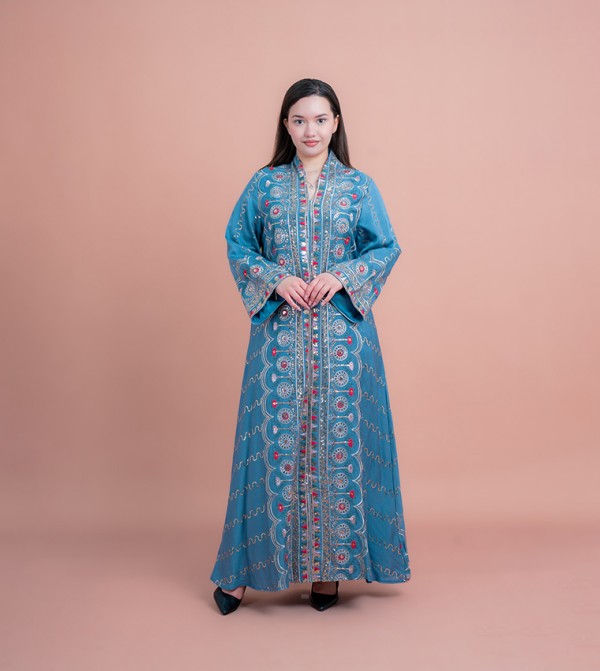 Sequined Long Sleeves Jalabiya