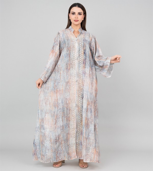 Embellished Flared Sleeves Jalabiya