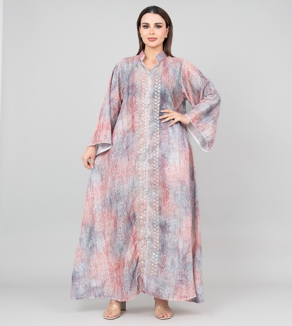 Embellished Flared Sleeves Jalabiya