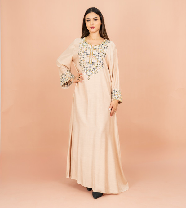 Embroidered Long Sleeves Jalabiya