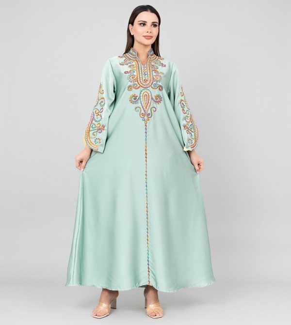 Embroidered Flared Sleeves Jalabiya
