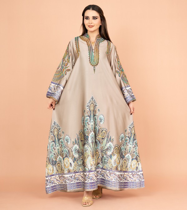 Embellished Long Sleeves Jalabiya