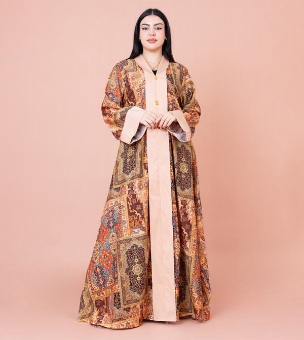 Printed Long Sleeves Jalabiya