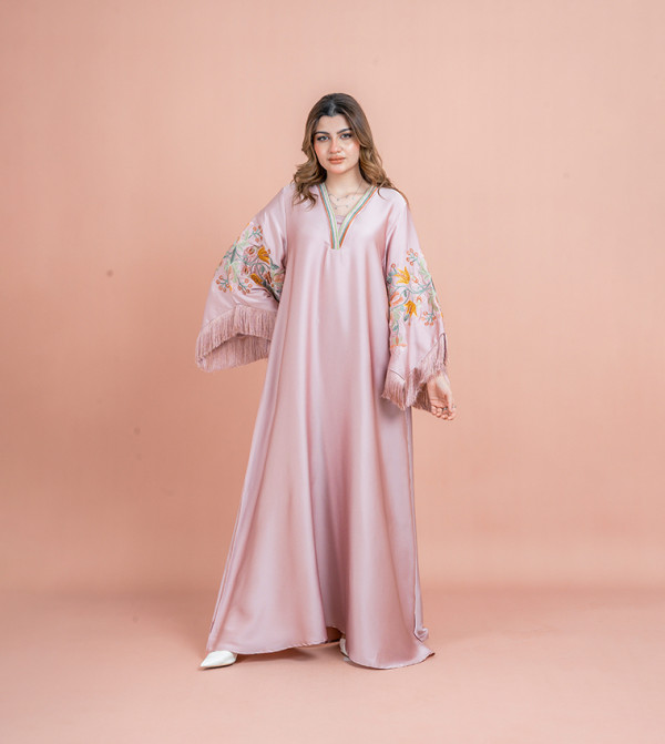 Embroidered Flared Sleeves Jalabiya
