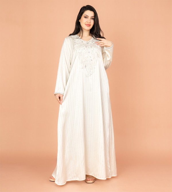Crystal Cascade Long Sleeves Jalabiya