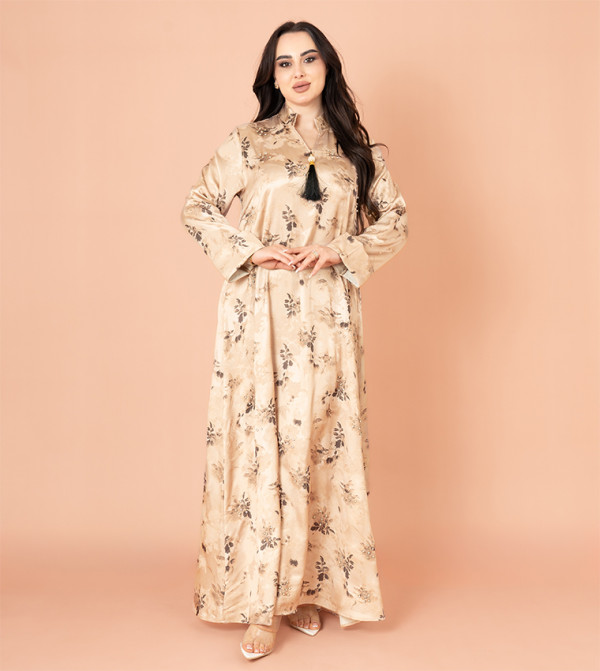 Printed Long Sleeves Jalabiya