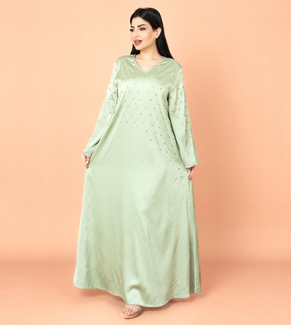 Crystal Breeze V-Neck Jalabiya