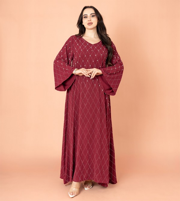 Crystal Breeze Flared Sleeves Jalabiya