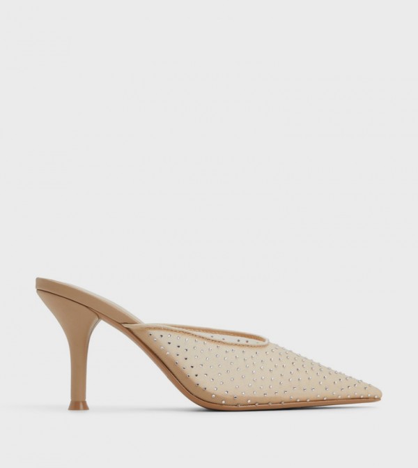 INAYAA Embellished Mule Pumps