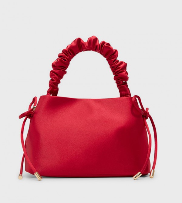 INDULGENCE Ruched Strap Drawstring Bag