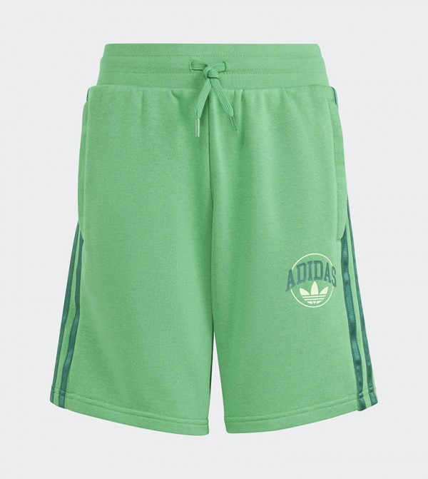 Buy Adidas Logo Detail Drawstring Waist Shorts In Green 6thStreet Saudi Arabia