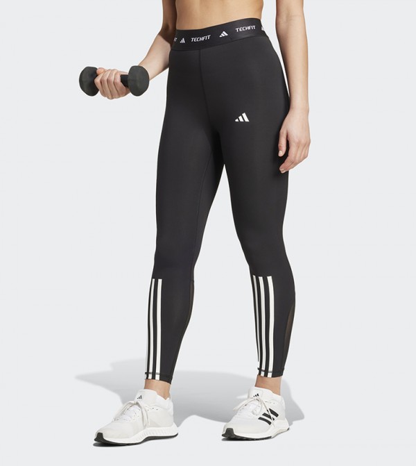 TECHFIT 3-Stripes 7/8 Active Leggings