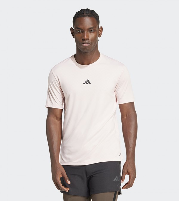 Printed Crew Neck Active T-Shirt