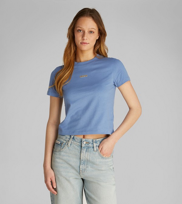 Logo Badge Short Sleeves Baby T-Shirt
