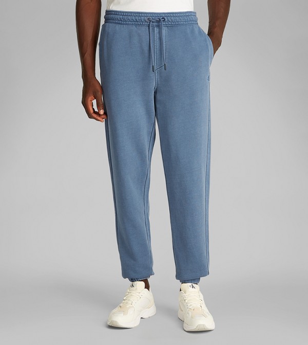 Washed Drawstring Waist Joggers