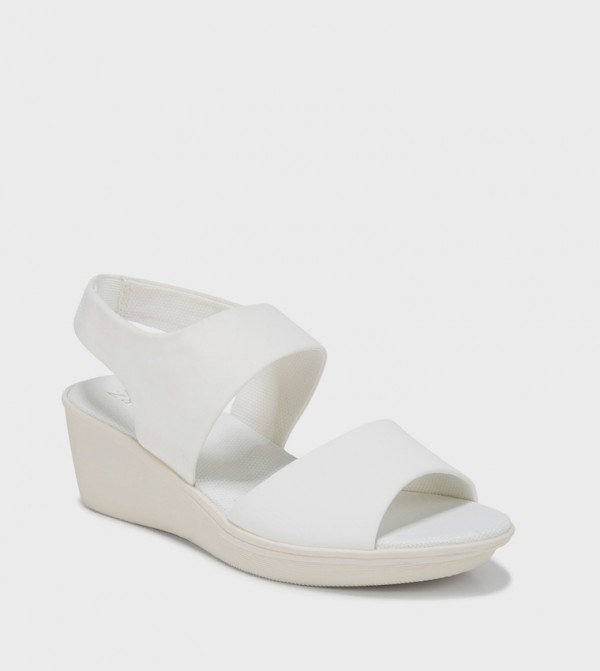 REY Peep Toe Wedge Sandals