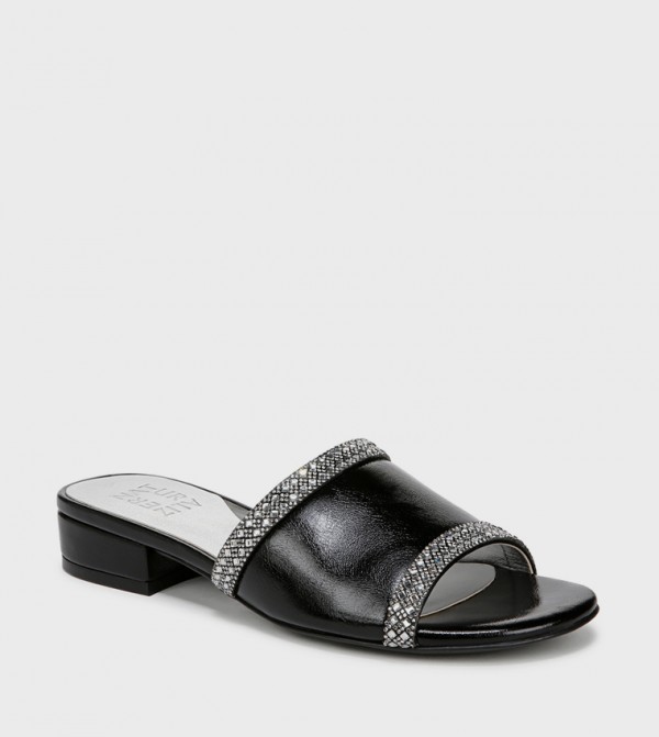 NAMINA Embellished Low Heel Sandals