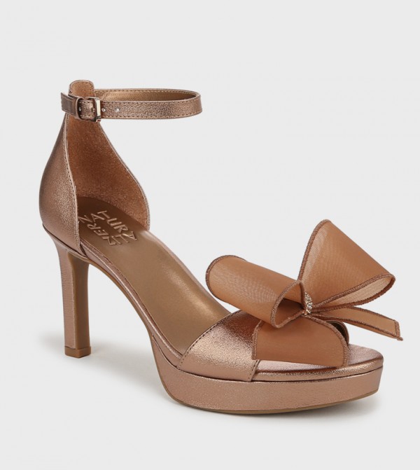 NAALWAYS Bow Detail D'Orsay Sandals