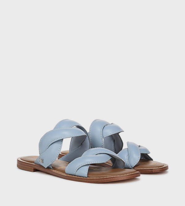 HELLEN Braided Strap Flat Sandals