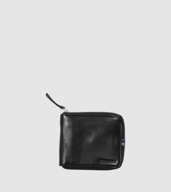Textured Leather Bi-Fold Wallet