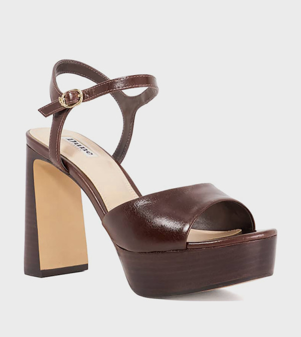 JAIDEN Solid Platform Heel Sandals