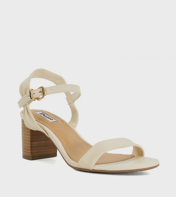 JALIZ Ankle Strap Block Heel Sandals
