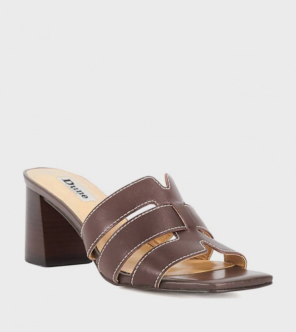 JAYYLA Solid Block Heel Sandals