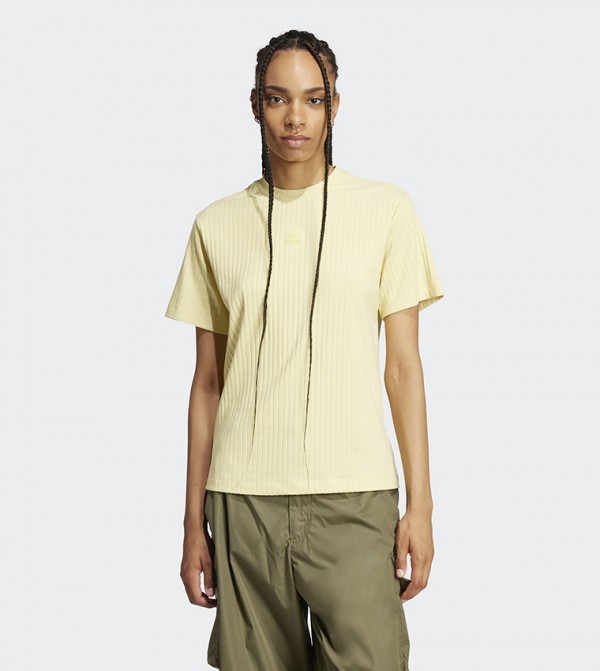 Essentials Ribbed Crew Neck T-Shirt