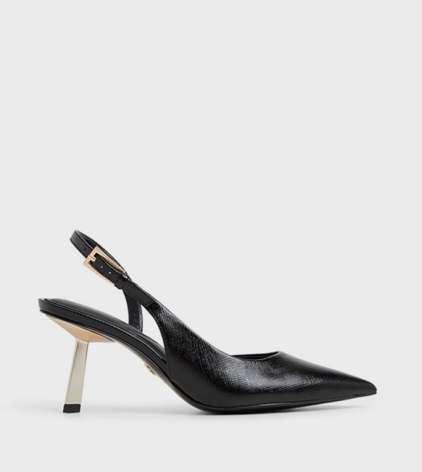 JEANNY Textured Slingback Pumps