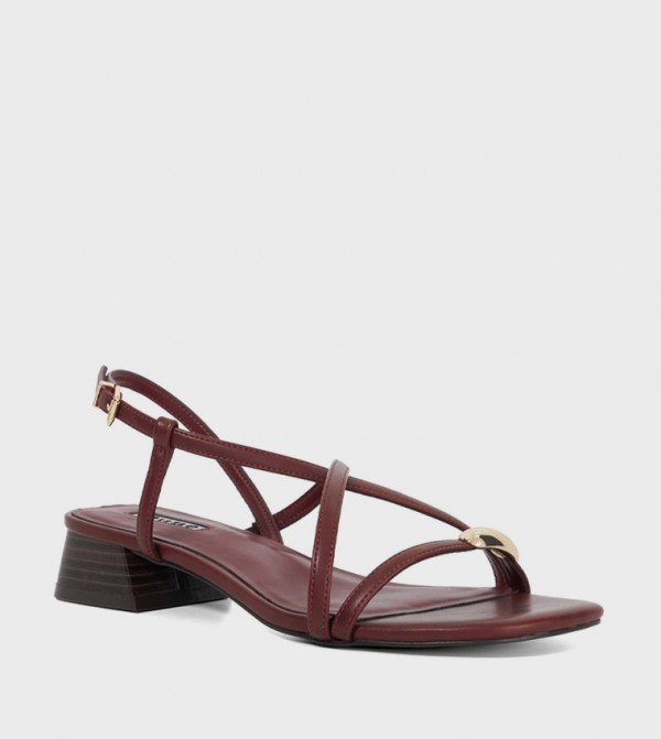 JENNA Low Block Heel Sandals