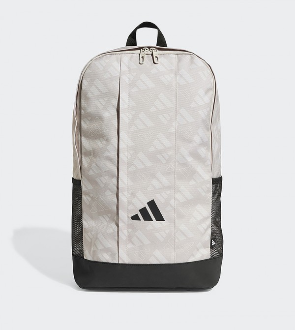 Linear Logo Patterned Backpack