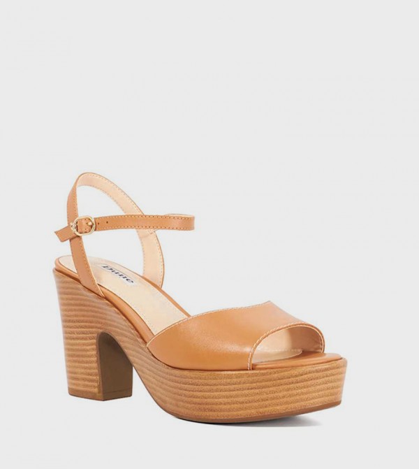 JOHANNA Ankle Strap Block Heel Sandals