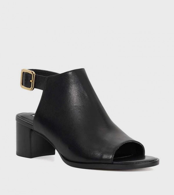 JOUPIN Peep Toe Block Heel Sandals