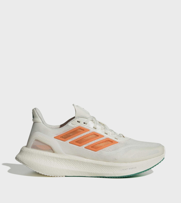 PUREBOOST 5 CLIMACOOL Stripe Detail Lace-Up Running Shoes