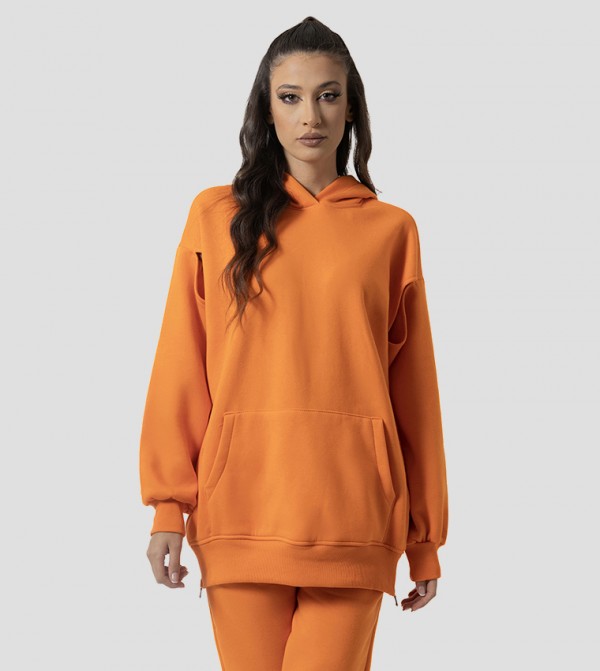 Orange hotsell oversized hoodie