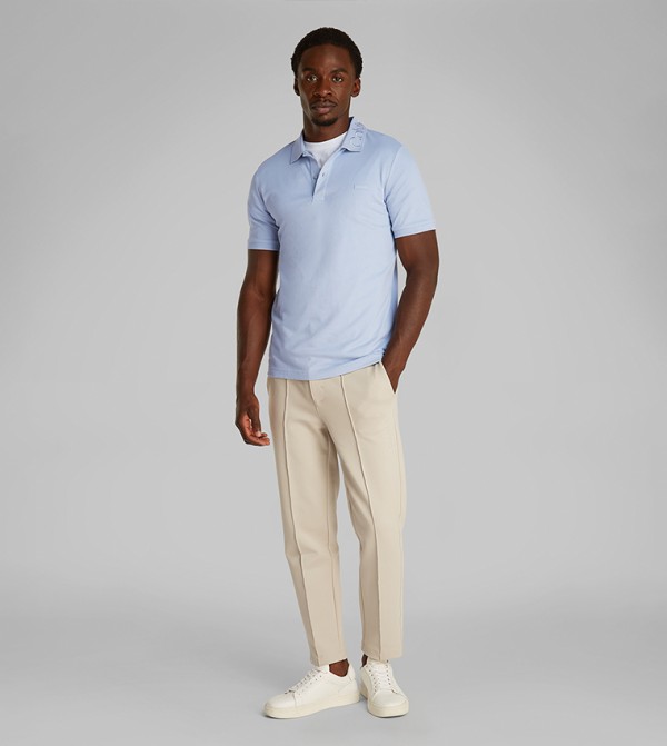 Logo Collar Short Sleeves Polo T-Shirt