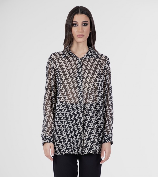 Zig-Zag High-Low Tunic