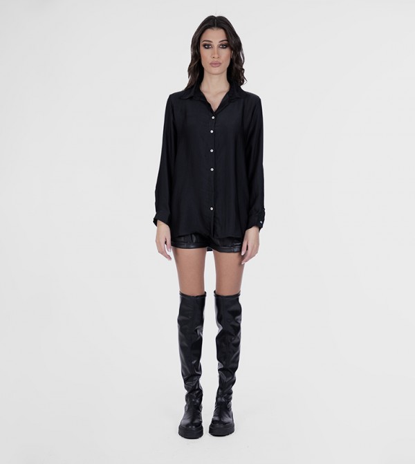 Solid Long Sleeves Shirt