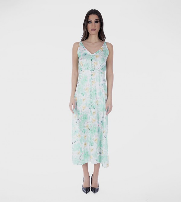 Floral Strappy Midaxi Dress