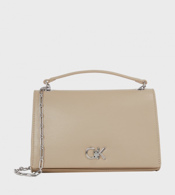 Monogram Detail Top Handle Bag