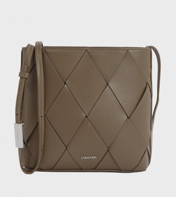 Woven Square Crossbody Bag