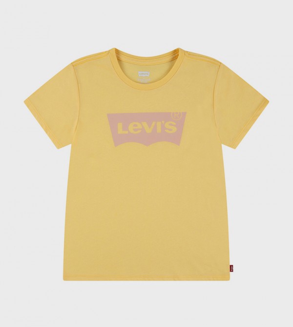 Batwing Logo Printed Crew Neck T-Shirt