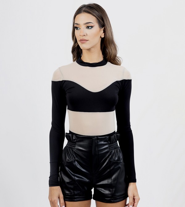 See-Through Bodysuit Top