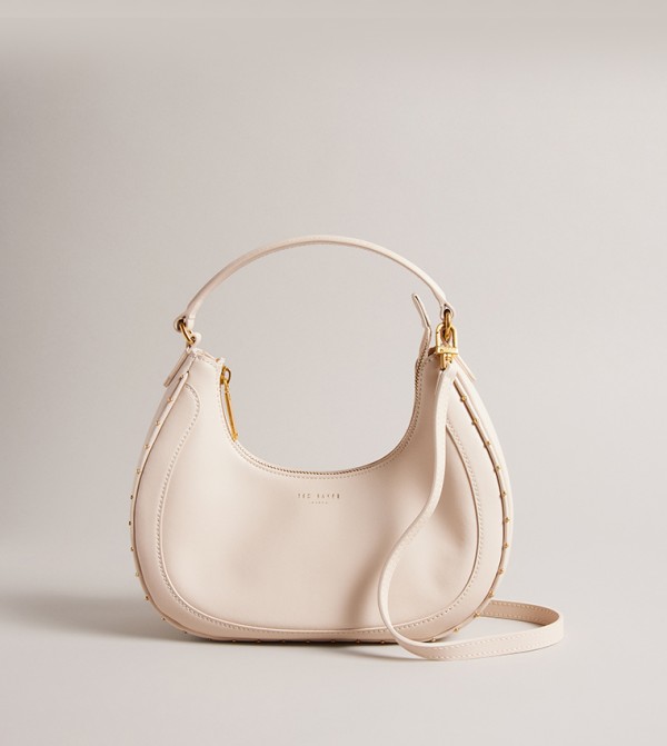 KAELYIN Studded Trim Hobo Bag