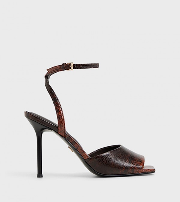 KAIASIEN Ankle Strap Stiletto Heel Sandals